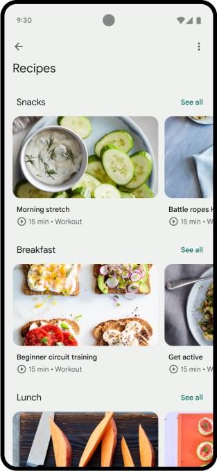 Fitbit's Coach tab will show you content related to fitness, mindfulness, and nutrition 