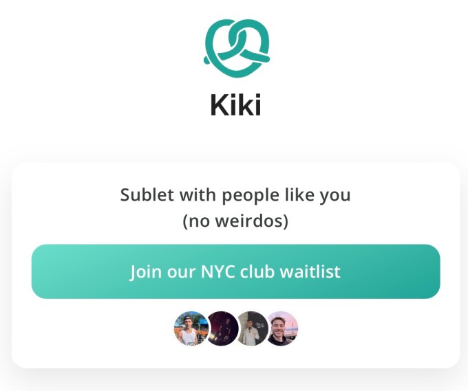 Subletting app Kiki raises $6M by using dating app concepts to match listings and renters 2
