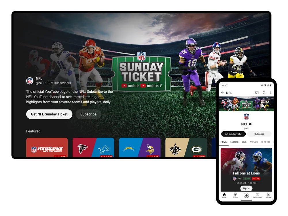 launches NFL Sunday Ticket free trial just before kickoff