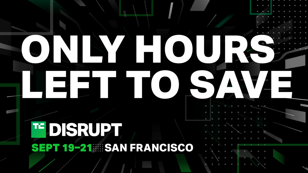 Nog maar een paar uur om te besparen op passen voor TechCrunch Disrupt 2023