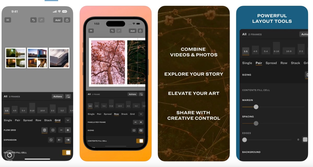 Fotolay-out-app Series maakt het gemakkelijker om uw panorama’s in Threads te plaatsen