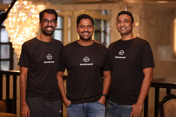 Atomicwork founders Kiran Darisi, Vijay Rayapati and Parsuram Vijayasankar