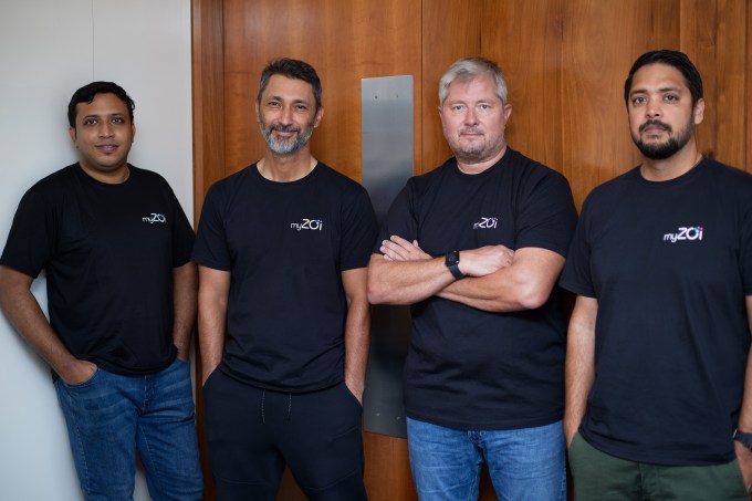 Nabid Hassan, myZoi product lead and co-founder; Syed Muhammad Ali, CEO and co-founder; Christian Buchholz, CPO and co-founder; Shanawaz Rouf, CCO and co-founder