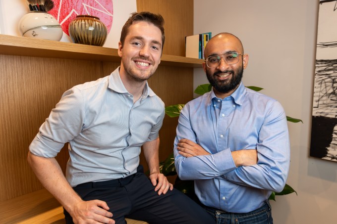 A photo of Phasio co-founders Harry Conor Lucas and Sudharshan Raman