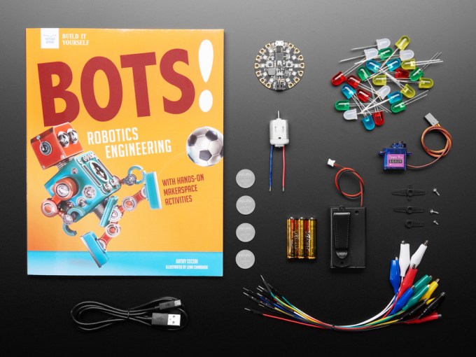 Bots Robotics Engineering Book and parts bundle sold by AdaFruit