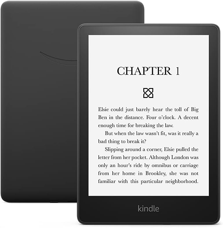 An excerpt of a book displayed on Amazon's Kindle Paperwhite
