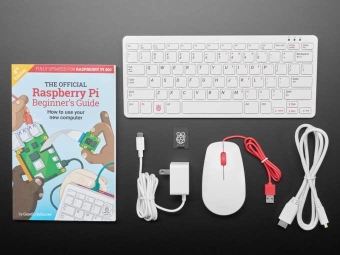 Raspberry Pi 400 Computer Kit plus book bundle sold by AdaFruit