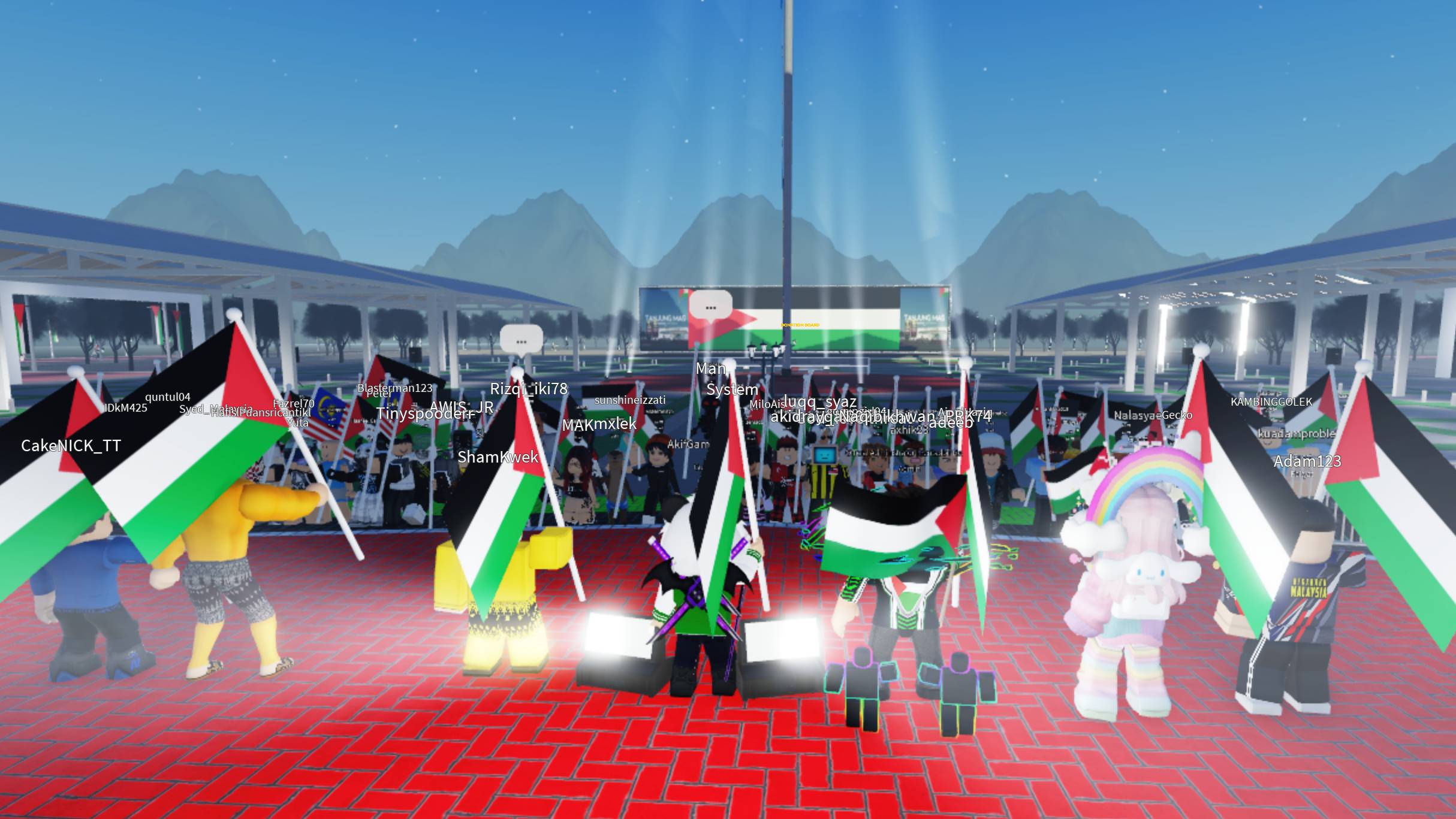 Kids on Roblox are hosting protests for Palestine