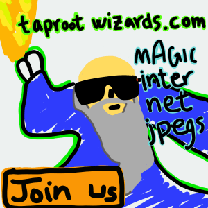 An image of Taproot Wizards, a Bitcoin-focused Ordinals project