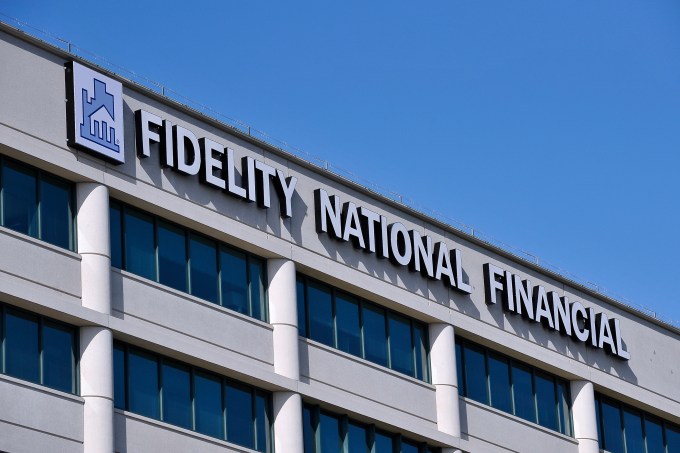 The headquarters building of Fidelity National Information Services Inc. stands in Jacksonville, Florida, U.S., on Wednesday, May 12, 2010. Blackstone Group LP, Thomas H. Lee Partners LP and TPG Capital are in talks to pay more than $15 billion including debt for Fidelity National Information Services Inc., said a person with knowledge of the matter. Photographer: Lori Moffett/Bloomberg via Getty Images
