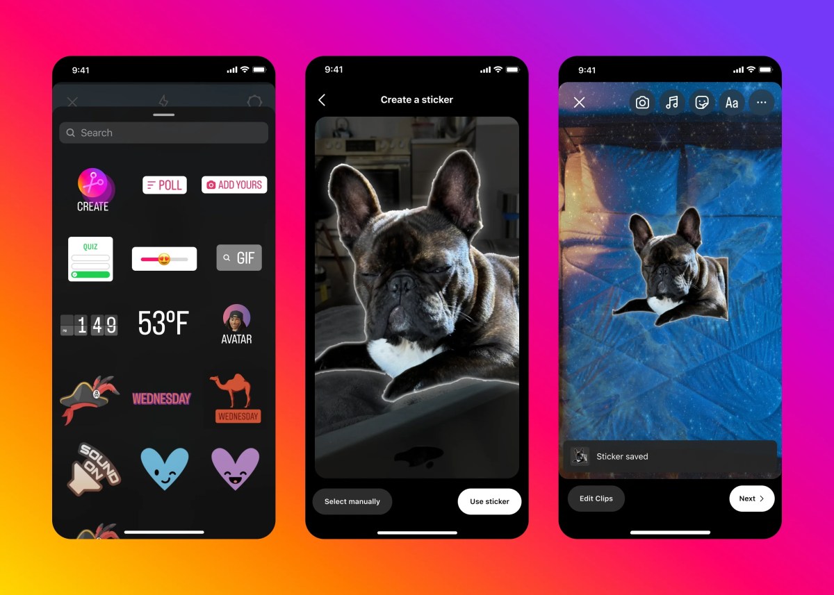 Instagram está agregando nuevas funciones, que incluyen pegatinas AI personalizadas, filtros de fotos, centro de clips y más