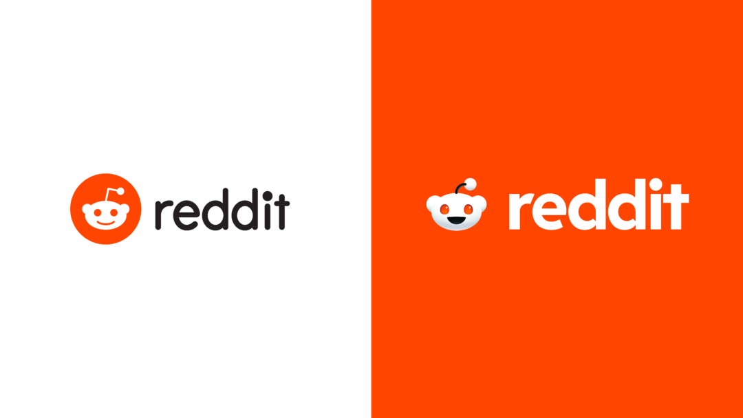 Reddit logo before and after
