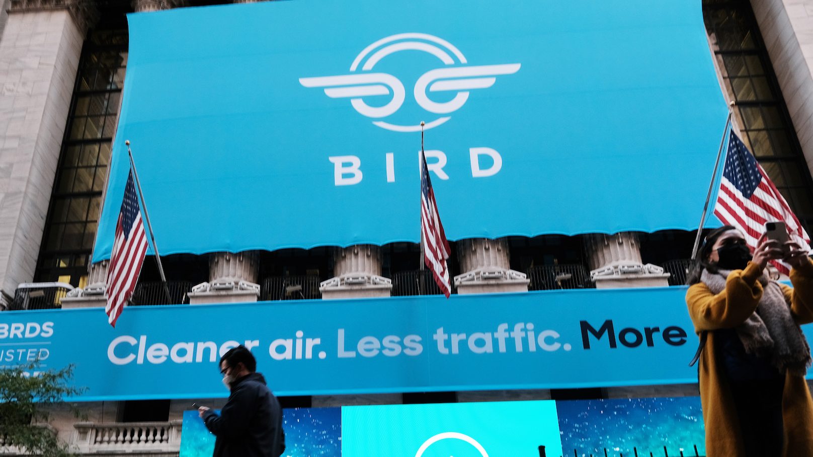 Bird lands on the NYSE