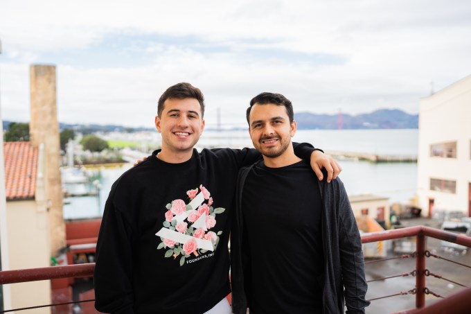 Leap co-founders Alex Schachne (left) and Claudio Fuentes (right)