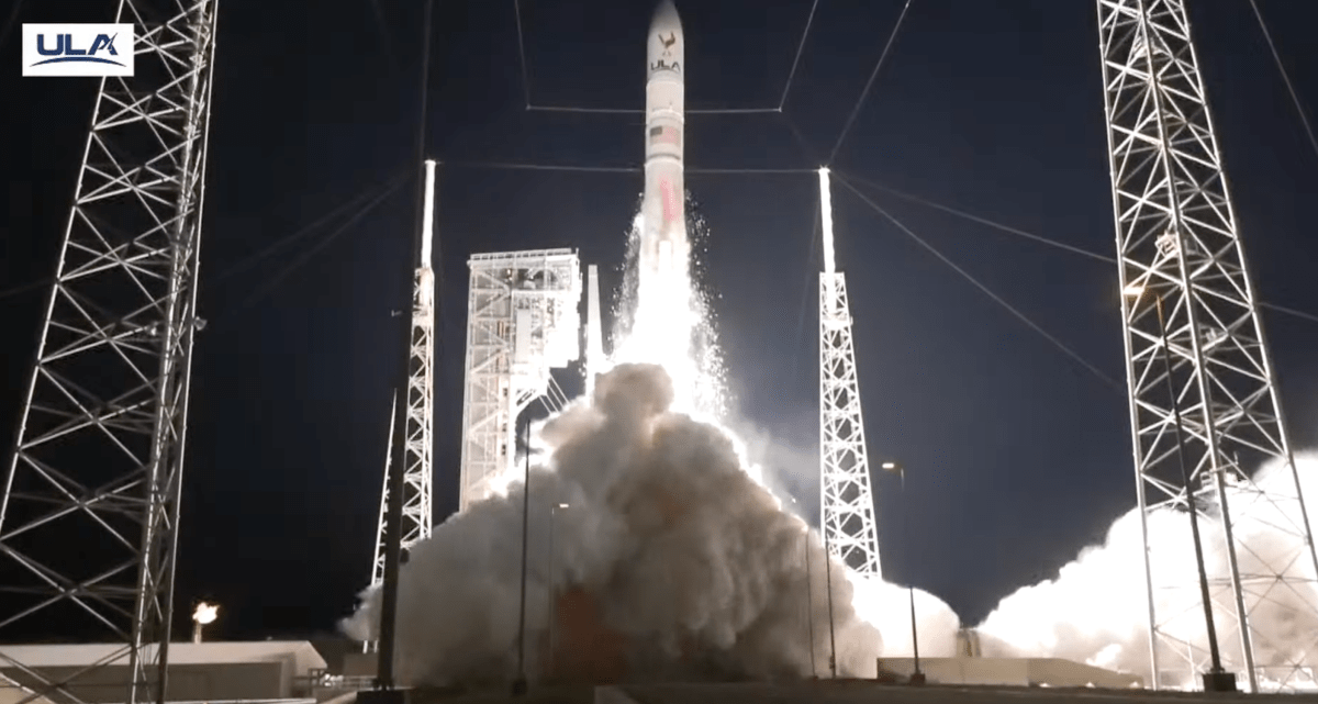 Astrobotic lander on its way to the moon with ULA’s historic flight