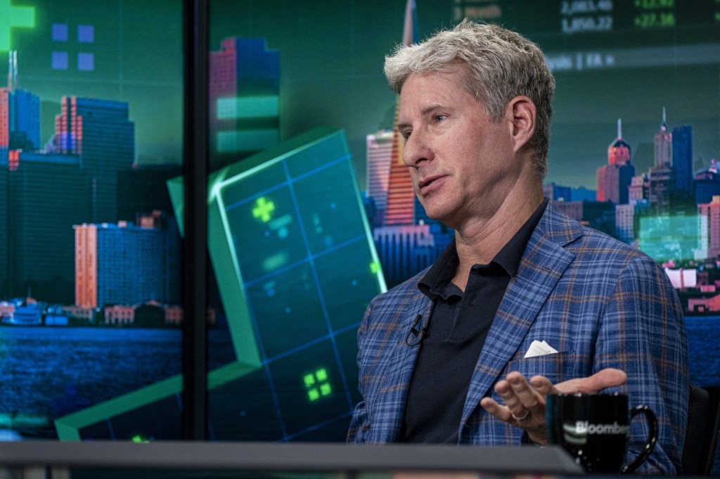 Chris Larsen, co-founder and executive chairman of Ripple Labs, speaks to Bloomberg TV on Tuesday, September 5, 2023, in San Francisco, California, USA.