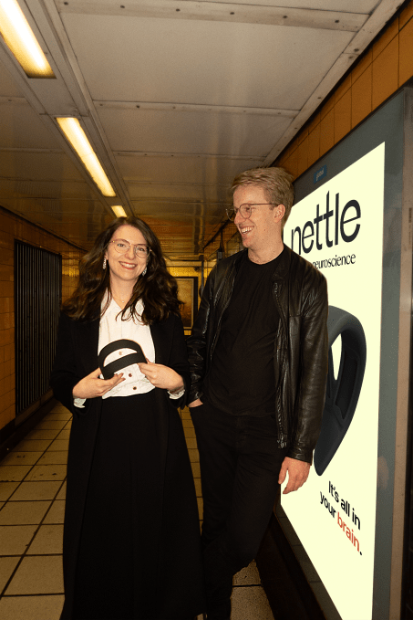 Samphire Neuroscience co-founders: Emilė Radytė and Alex Cook 
