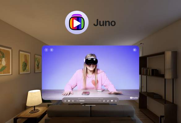 Juno YouTube Vision Pro