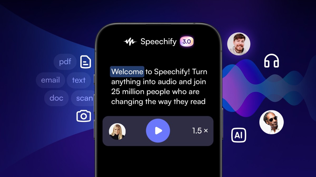 Text-to-speech app Speechify launches Gmail integration and voice cloning | TechCrunch