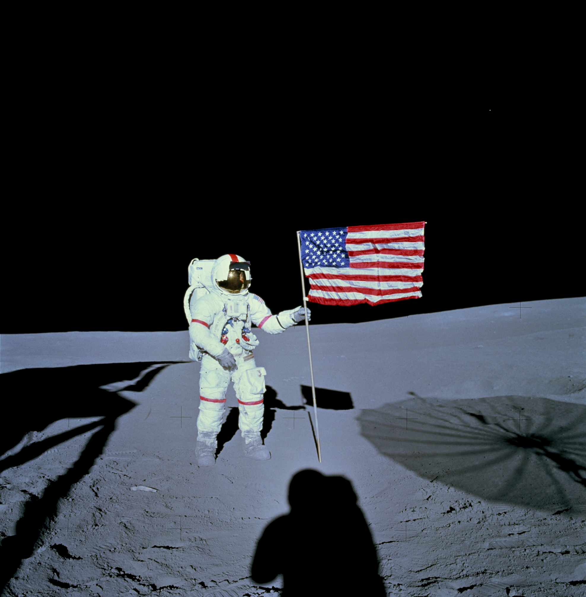 Alan Shepard on the moon NASA