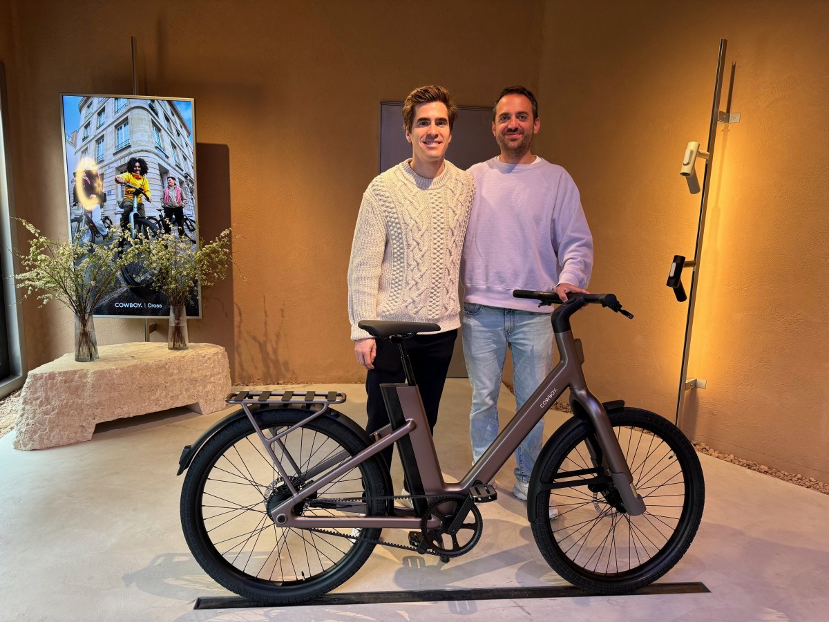 Cowboy is better known for its sleek electric bikes that you can see in many major cities across Europe. And if you look at the persons riding those C