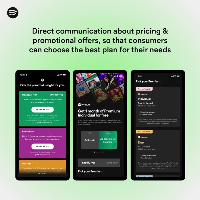 What Spotify's App would look like if Apple approves its changes