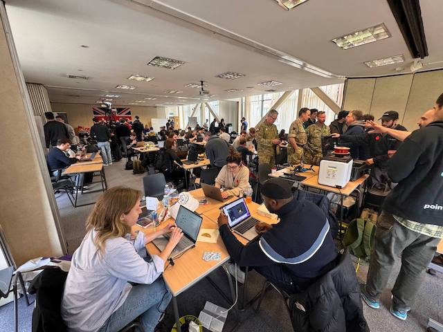 London's first defense tech hackathon brought together civilian programmers and the military (Credit: Mike Butcher)