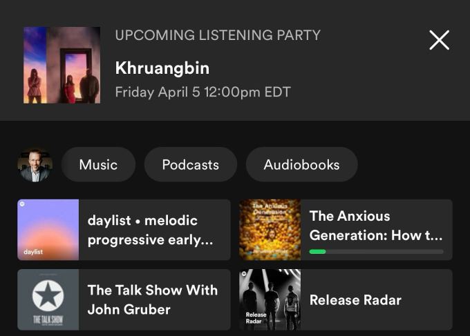 Fiesta de escucha de Khurangbin Spotify