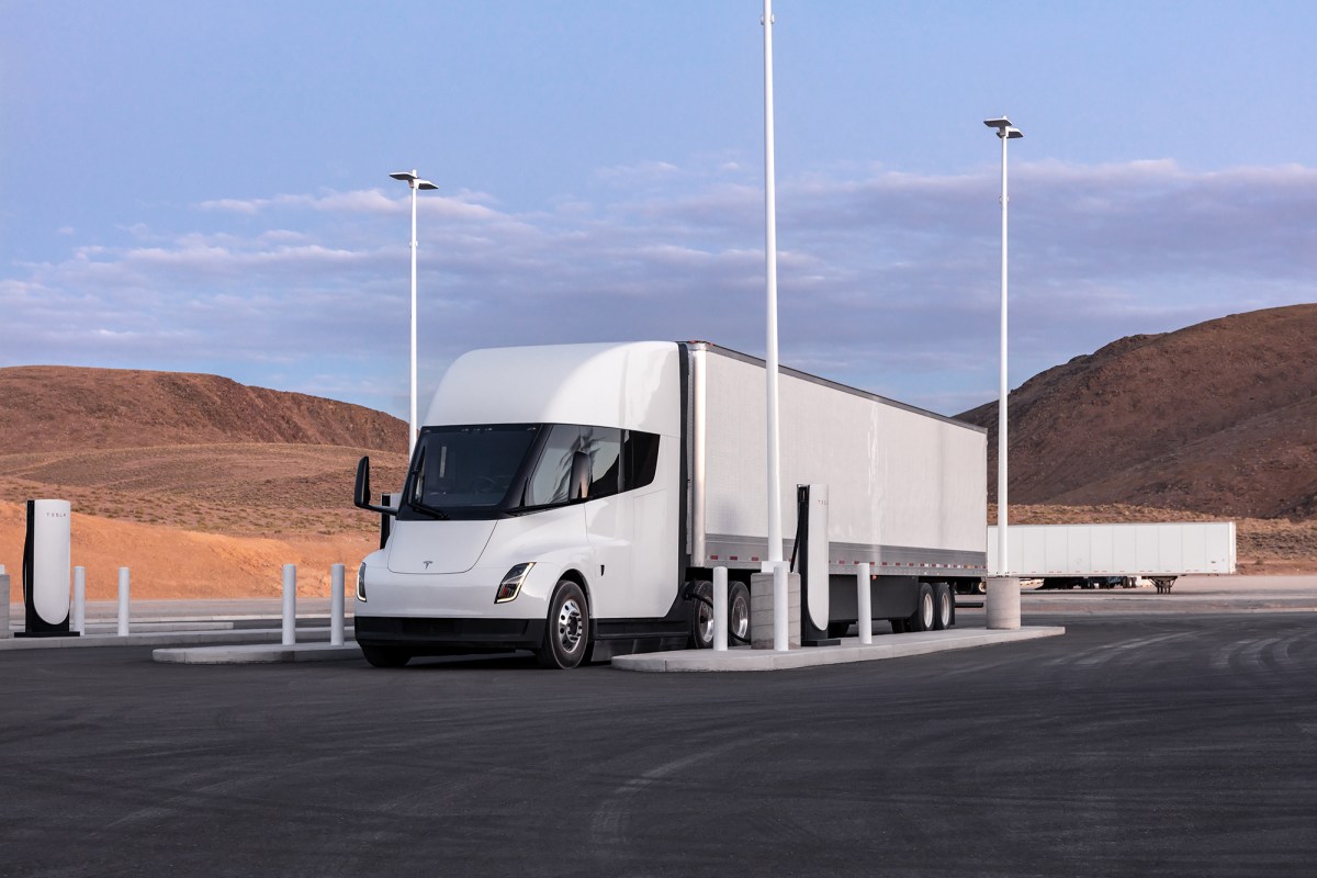 Tesla is pushing forward with a plan to build an electric big rig charging corridor stretching from Texas to California, despite being snubbed by a lu
